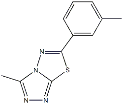 3-methyl-6-(3-methylphenyl)[1,2,4]triazolo[3,4-b][1,3,4]thiadiazole Structure