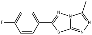 6-(4-fluorophenyl)-3-methyl[1,2,4]triazolo[3,4-b][1,3,4]thiadiazole,724430-14-2,结构式