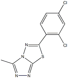 6-(2,4-dichlorophenyl)-3-methyl[1,2,4]triazolo[3,4-b][1,3,4]thiadiazole Structure