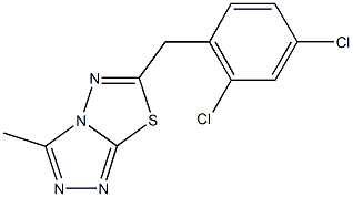 6-(2,4-dichlorobenzyl)-3-methyl[1,2,4]triazolo[3,4-b][1,3,4]thiadiazole 结构式