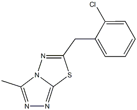 6-(2-chlorobenzyl)-3-methyl[1,2,4]triazolo[3,4-b][1,3,4]thiadiazole Structure