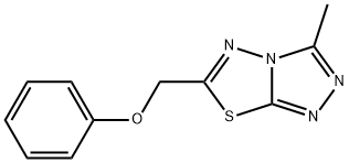 3-methyl-6-(phenoxymethyl)[1,2,4]triazolo[3,4-b][1,3,4]thiadiazole Structure