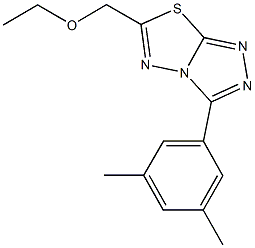 [3-(3,5-dimethylphenyl)[1,2,4]triazolo[3,4-b][1,3,4]thiadiazol-6-yl]methyl ethyl ether Structure