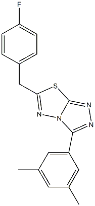 3-(3,5-dimethylphenyl)-6-(4-fluorobenzyl)[1,2,4]triazolo[3,4-b][1,3,4]thiadiazole Structure