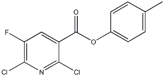 4-methylphenyl2,6-dichloro-5-fluoronicotinate Structure