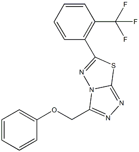 phenyl{6-[2-(trifluoromethyl)phenyl][1,2,4]triazolo[3,4-b][1,3,4]thiadiazol-3-yl}methylether Structure