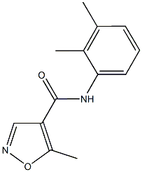 N-(2,3-dimethylphenyl)-5-methyl-4-isoxazolecarboxamide Structure