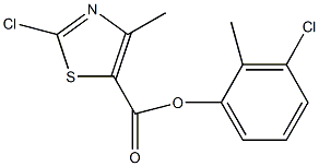 3-chloro-2-methylphenyl2-chloro-4-methyl-1,3-thiazole-5-carboxylate 结构式