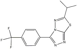 6-isopropyl-3-[4-(trifluoromethyl)phenyl][1,2,4]triazolo[3,4-b][1,3,4]thiadiazole Structure