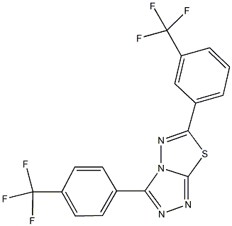 6-[3-(trifluoromethyl)phenyl]-3-[4-(trifluoromethyl)phenyl][1,2,4]triazolo[3,4-b][1,3,4]thiadiazole|