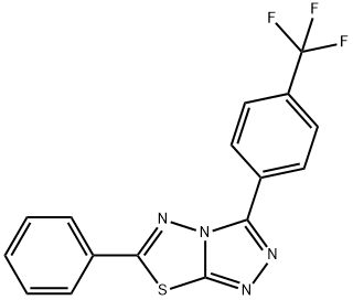 6-phenyl-3-[4-(trifluoromethyl)phenyl][1,2,4]triazolo[3,4-b][1,3,4]thiadiazole Structure