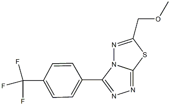 methyl {3-[4-(trifluoromethyl)phenyl][1,2,4]triazolo[3,4-b][1,3,4]thiadiazol-6-yl}methyl ether Structure