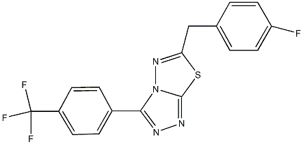 6-(4-fluorobenzyl)-3-[4-(trifluoromethyl)phenyl][1,2,4]triazolo[3,4-b][1,3,4]thiadiazole|