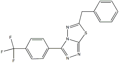 6-benzyl-3-[4-(trifluoromethyl)phenyl][1,2,4]triazolo[3,4-b][1,3,4]thiadiazole Structure