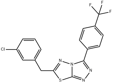 6-(3-chlorobenzyl)-3-[4-(trifluoromethyl)phenyl][1,2,4]triazolo[3,4-b][1,3,4]thiadiazole|