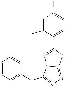 3-benzyl-6-(2,4-dimethylphenyl)[1,2,4]triazolo[3,4-b][1,3,4]thiadiazole Structure