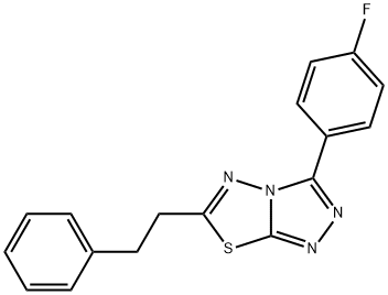 3-(4-fluorophenyl)-6-(2-phenylethyl)[1,2,4]triazolo[3,4-b][1,3,4]thiadiazole Structure
