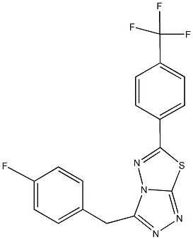 724434-16-6 3-(4-fluorobenzyl)-6-[4-(trifluoromethyl)phenyl][1,2,4]triazolo[3,4-b][1,3,4]thiadiazole