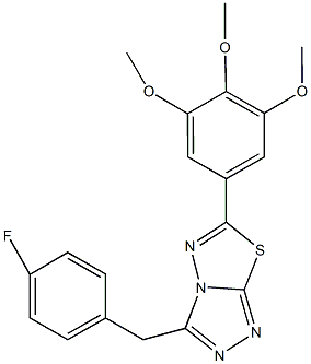 3-(4-fluorobenzyl)-6-(3,4,5-trimethoxyphenyl)[1,2,4]triazolo[3,4-b][1,3,4]thiadiazole|