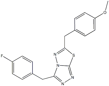 4-{[3-(4-fluorobenzyl)[1,2,4]triazolo[3,4-b][1,3,4]thiadiazol-6-yl]methyl}phenyl methyl ether|