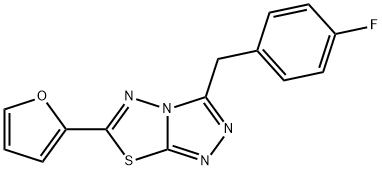 3-(4-fluorobenzyl)-6-(2-furyl)[1,2,4]triazolo[3,4-b][1,3,4]thiadiazole|