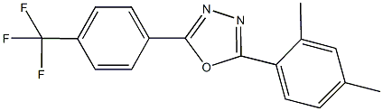 2-(2,4-dimethylphenyl)-5-[4-(trifluoromethyl)phenyl]-1,3,4-oxadiazole Structure