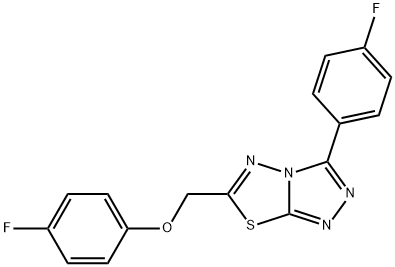 724434-55-3 6-[(4-fluorophenoxy)methyl]-3-(4-fluorophenyl)[1,2,4]triazolo[3,4-b][1,3,4]thiadiazole