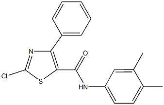 724434-66-6 2-chloro-N-(3,4-dimethylphenyl)-4-phenyl-1,3-thiazole-5-carboxamide