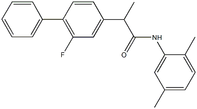 N-(2,5-dimethylphenyl)-2-(2-fluoro[1,1'-biphenyl]-4-yl)propanamide Structure
