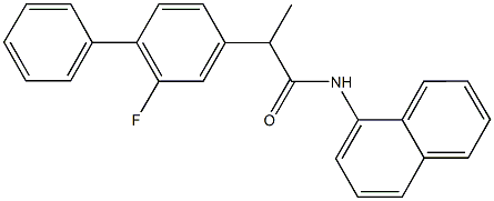 2-(2-fluoro[1,1'-biphenyl]-4-yl)-N-(1-naphthyl)propanamide Structure
