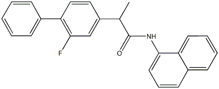 2-(2-fluoro[1,1'-biphenyl]-4-yl)-N-(1-naphthyl)propanamide Struktur