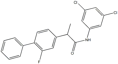 N-(3,5-dichlorophenyl)-2-(2-fluoro[1,1'-biphenyl]-4-yl)propanamide,724434-99-5,结构式