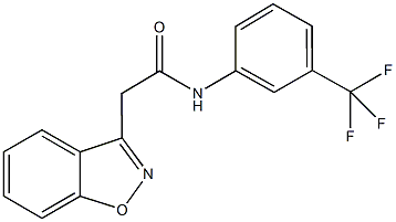 2-(1,2-benzisoxazol-3-yl)-N-[3-(trifluoromethyl)phenyl]acetamide,724435-15-8,结构式