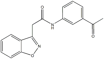 724435-28-3 N-(3-acetylphenyl)-2-(1,2-benzisoxazol-3-yl)acetamide