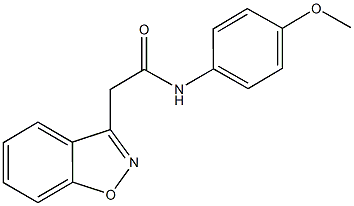 2-(1,2-benzisoxazol-3-yl)-N-(4-methoxyphenyl)acetamide Struktur