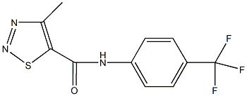 4-methyl-N-[4-(trifluoromethyl)phenyl]-1,2,3-thiadiazole-5-carboxamide,724435-73-8,结构式