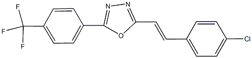 2-[2-(4-chlorophenyl)vinyl]-5-[4-(trifluoromethyl)phenyl]-1,3,4-oxadiazole,724435-78-3,结构式