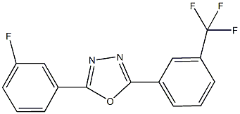 2-(3-fluorophenyl)-5-[3-(trifluoromethyl)phenyl]-1,3,4-oxadiazole Structure