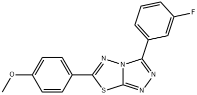 724435-97-6 4-[3-(3-fluorophenyl)[1,2,4]triazolo[3,4-b][1,3,4]thiadiazol-6-yl]phenyl methyl ether