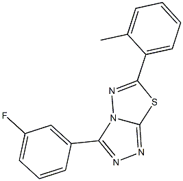 3-(3-fluorophenyl)-6-(2-methylphenyl)[1,2,4]triazolo[3,4-b][1,3,4]thiadiazole|