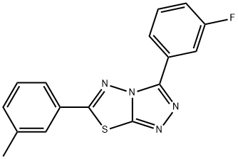 724436-06-0 3-(3-fluorophenyl)-6-(3-methylphenyl)[1,2,4]triazolo[3,4-b][1,3,4]thiadiazole