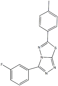 3-(3-fluorophenyl)-6-(4-methylphenyl)[1,2,4]triazolo[3,4-b][1,3,4]thiadiazole|