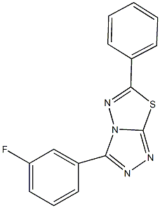 3-(3-fluorophenyl)-6-phenyl[1,2,4]triazolo[3,4-b][1,3,4]thiadiazole|