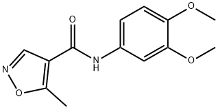 N-(3,4-dimethoxyphenyl)-5-methyl-4-isoxazolecarboxamide Structure