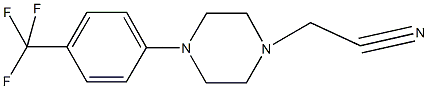 {4-[4-(trifluoromethyl)phenyl]-1-piperazinyl}acetonitrile Struktur