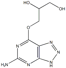 3-[(5-amino-3H-[1,2,3]triazolo[4,5-d]pyrimidin-7-yl)oxy]-1,2-propanediol,724436-37-7,结构式