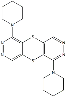 1,6-di(1-piperidinyl)pyridazino[4',5':5,6][1,4]dithiino[2,3-d]pyridazine,724436-48-0,结构式