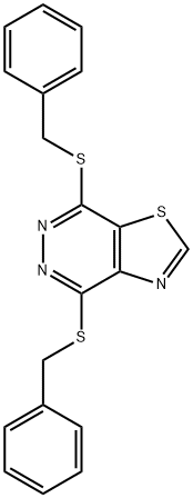 4,7-bis(benzylsulfanyl)[1,3]thiazolo[4,5-d]pyridazine,724436-52-6,结构式