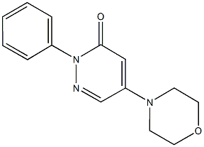 5-(4-morpholinyl)-2-phenyl-3(2H)-pyridazinone Structure