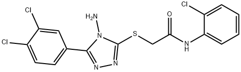 724436-83-3 2-{[4-amino-5-(3,4-dichlorophenyl)-4H-1,2,4-triazol-3-yl]thio}-N-(2-chlorophenyl)acetamide